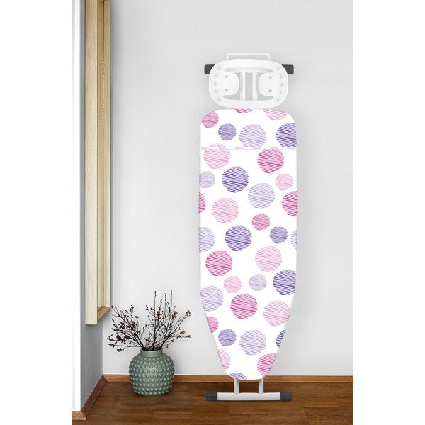 Bielo-fialový poťah na žehliacu dosku Wenko Dots S-image-1