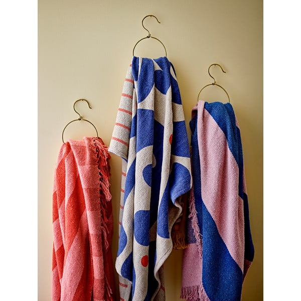 Modro-ružová deka 130x160 cm Cadeo – Bloomingville-image-3