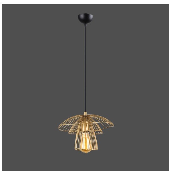 Závesné svietidlo v zlatej farbe Squid Lighting Root, výška 117 cm-image-1