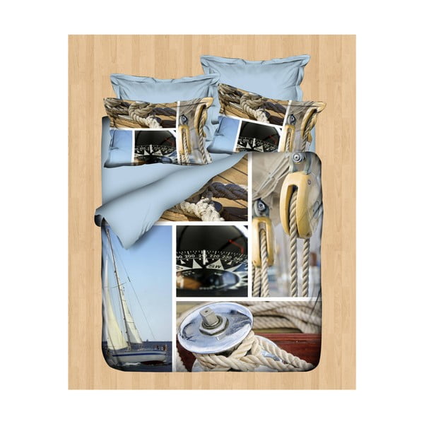 Obliečky s plachtou na dvojlôžko Sail, 200 × 220 cm
