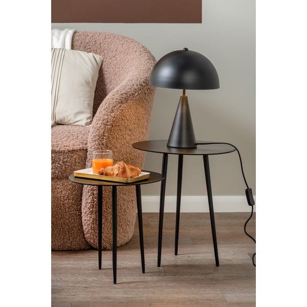 Čierna stolová lampa Leitmotiv Sublime, výška 35 cm-image-1