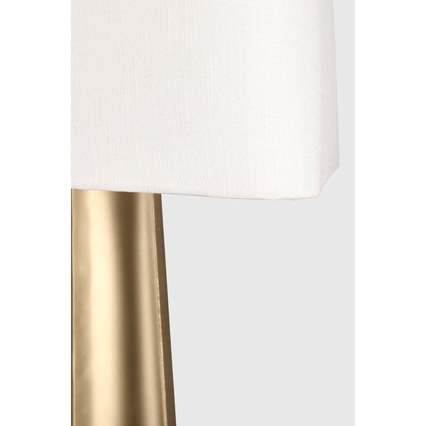 Stojacia lampa v zlatej farbe s textilným tienidlom (výška  151 cm) Tripura – Bizzotto-image-2
