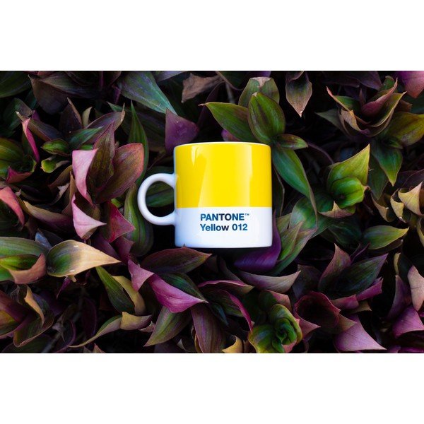 Žltá porcelánová šálka na espresso 120 ml Yellow 012 – Pantone-image-1