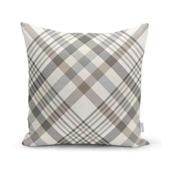Sivo-béžová dekoratívna obliečka na vankúš Minimalist Cushion Covers Flannel, 45 x 45 cm