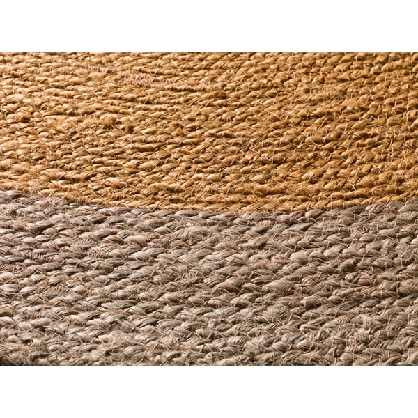 Okrúhly koberec v prírodnej a horčicovej farbe ø 90 cm Mahon – Universal-image-2