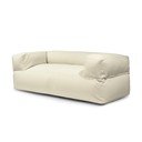 Krémový sedací vak z textílie buklé Sofa MooG – SLOWDOWN