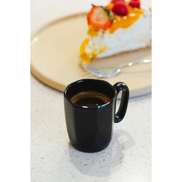 Čierne hrnčeky na espresso z kameniny v súprave 2 ks 80 ml Fuori – Vialli Design-image-4