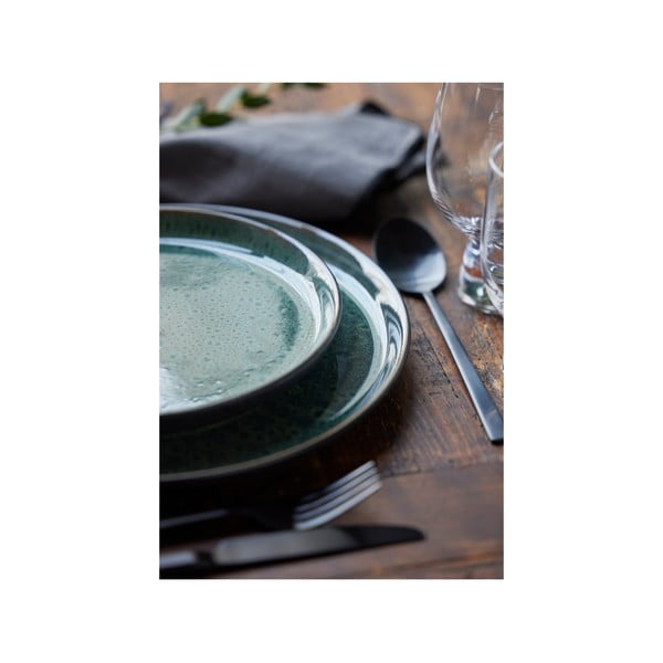 Zelený/čierny dezertný kameninový tanier ø 21 cm Gastro Green/Black – Bitz-image-3