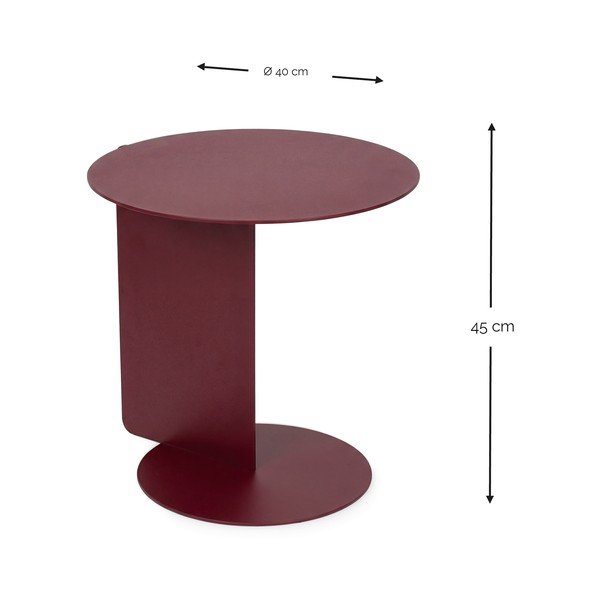 Oceľový okrúhly odkladací stolík ø 40 cm Salsa – Spinder Design-image-3