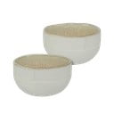 Bielo-béžové misky v súprave 2 ks z kameňa ø 10 cm Sand Grain – Mette Ditmer Denmark