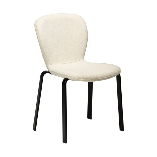 Krémovobiela čalúnená jedálenská stolička Heap – DAN-FORM Denmark