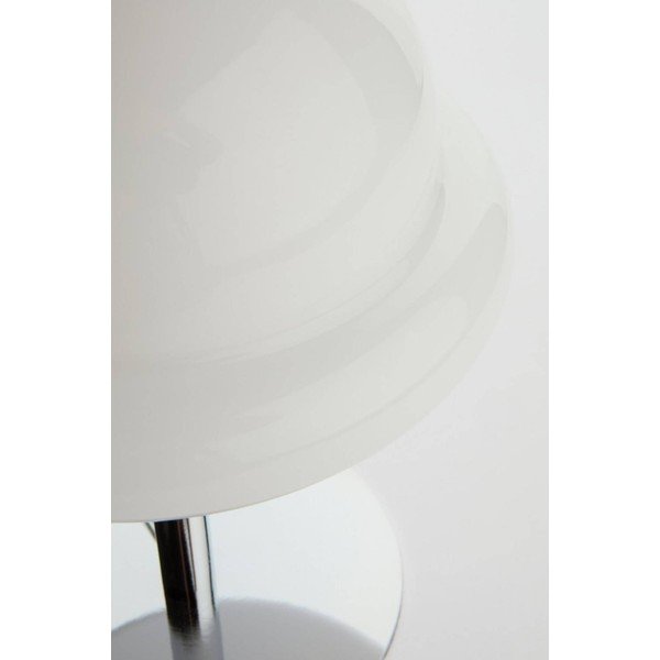 Biela/v lesklej striebornej farbe stolová lampa z opálového skla (výška  26 cm) Bubba – Jotex-image-3