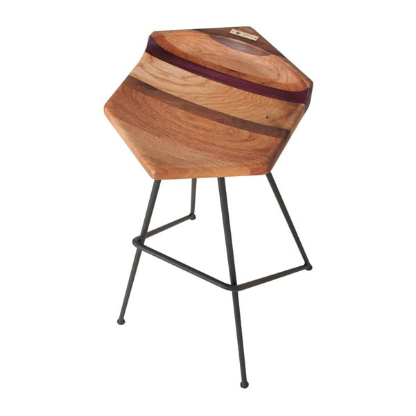 Barová stolička so sedákom z dreva láskavca Flame furniture Inc. Ber-hex