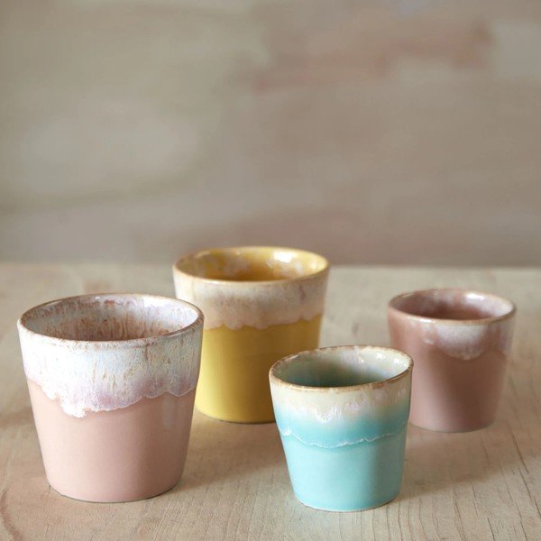 Biela/ružová kameninová šálka 210 ml Grespresso – Costa Nova-image-1