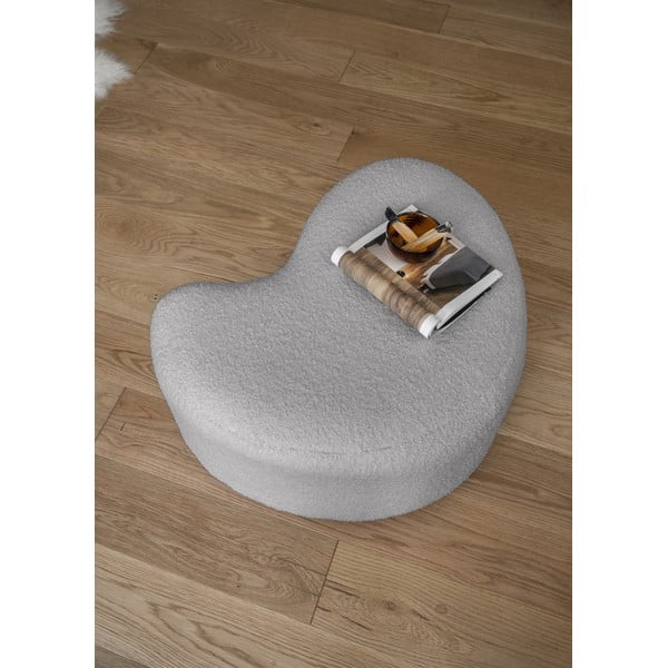 Sivý taburet z textílie buklé Miuf – Miuform-image-3
