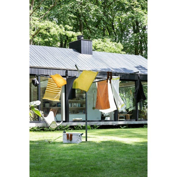 Antracitový vonkajší sušiak na bielizeň 50 m Lift-O-Matic – Brabantia-image-1