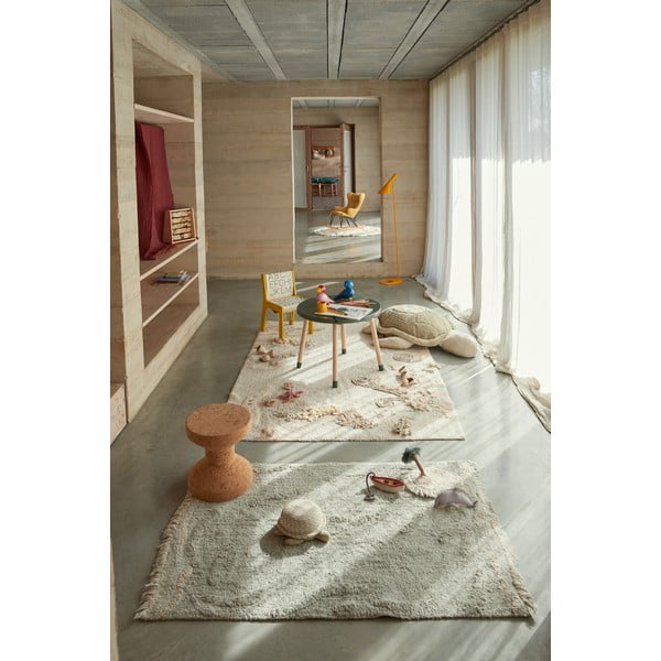 Béžový bavlnený detský hrací koberec 140x200 cm Seabed – Lorena Canals-image-1