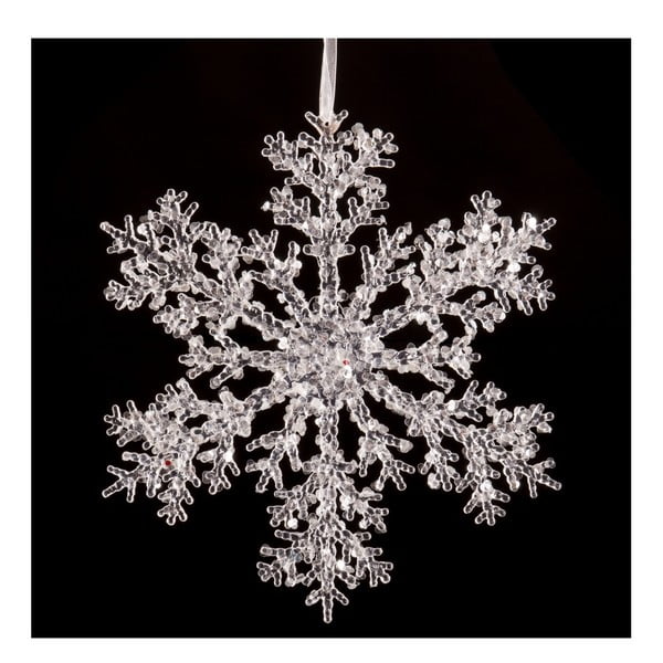 Závesná dekorácia v tvare snehovej vločky Unimasa Snow, ⌀ 25 cm