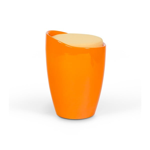 Oranžová stolička s úložným priestorom Kokoon Ese