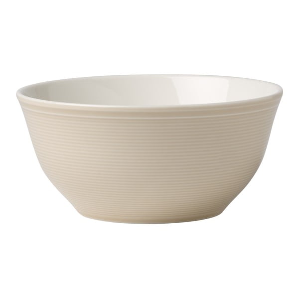 Bielo-béžová porcelánová miska Like by Villeroy & Boch, 0,75 l