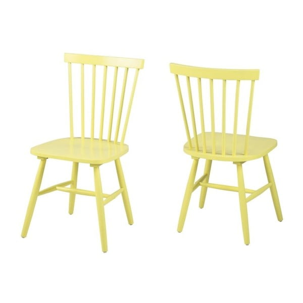 Žltá jedálenská stolička Actona Riano