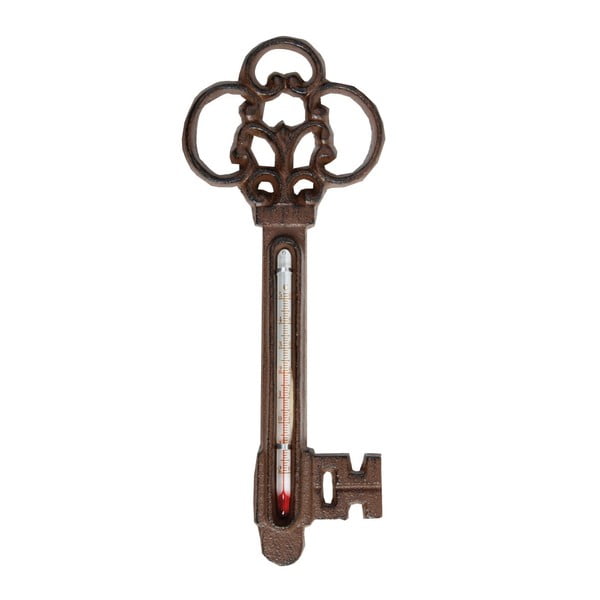 Liatinový teplomer v tvare kľúča Esschert Design, výška 22,3 cm