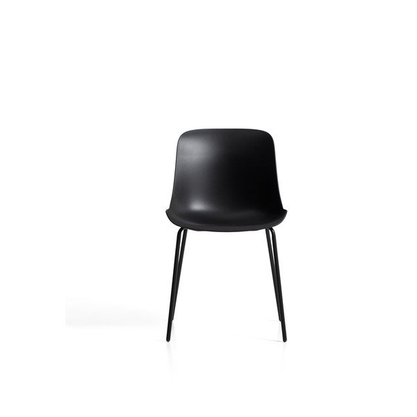 Čierna plastová záhradná stolička Altea – Kave Home-image-3