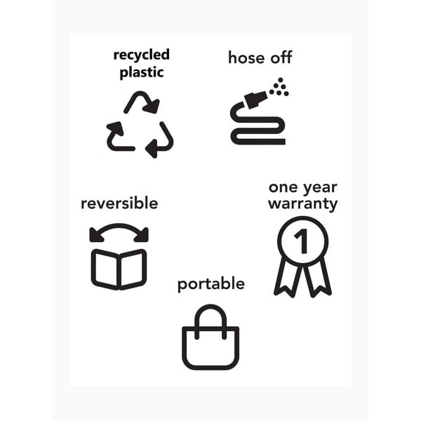 Béžovo-zlatý obojstranný vonkajší koberec z recyklovaného plastu Fab Hab Sydney, 90 x 150 cm-image-4