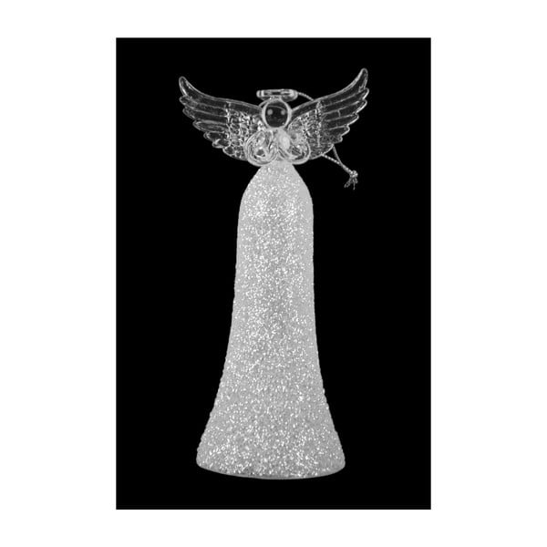 Vianočná sklenená ozdôba v tvare anjela Ego Dekor, výška 17 cm