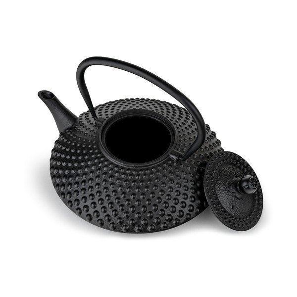 Čierna kanvica na čaj z liatiny so sitkom 1,25 l Xilin – Bredemeijer-image-3