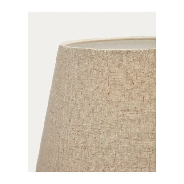 Čierno-béžová stolová lampa s textilným tienidlom (výška 60 cm) Torrent – Kave Home-image-4