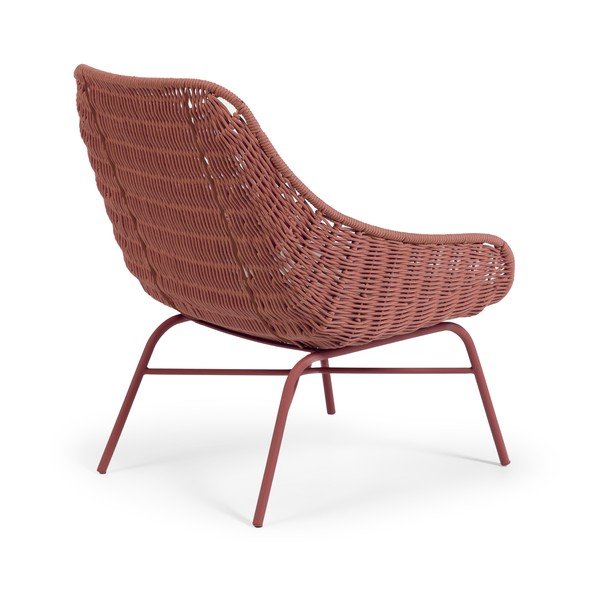 Záhradné kreslo v terakotovej farbe Kave Home Abeli-image-3