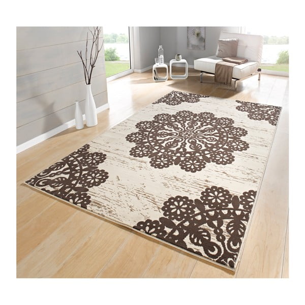 Hnedý koberec Hanse Home Gloria Lace, 80 x 150 cm-image-1
