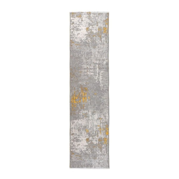 Žlto-sivý obojstranný koberec Homemania Maylea, 77 x 300 cm