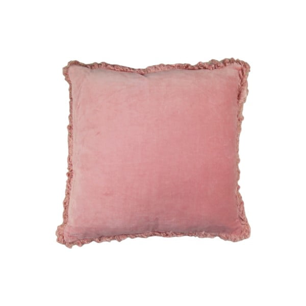 Ružový bavlnený vankúš HSM collection Colorful Living Rosa Carro, 45 × 45 cm