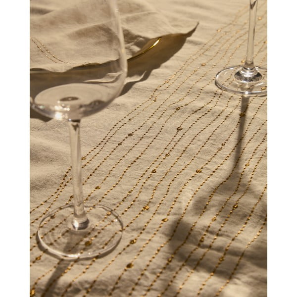 Obrus ​​s prímesou ľanu 150x250 cm Flia – Kave Home-image-4