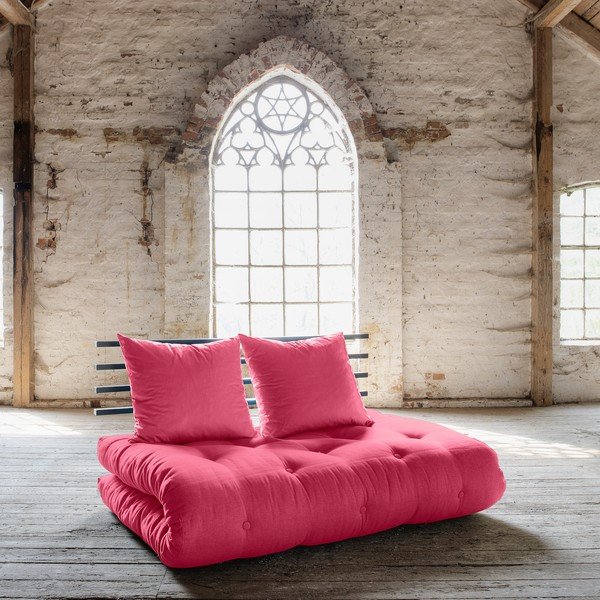 Rozkladacia pohovka Karup Shin Sano Black/Magenta