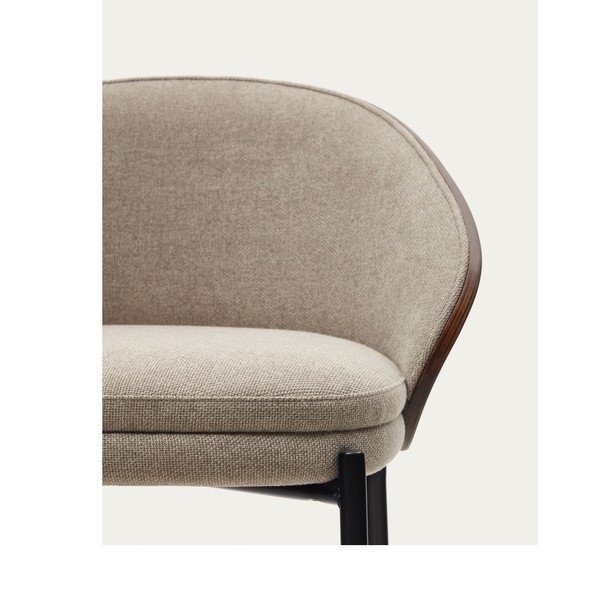 Hnedo-béžová barová stolička (výška sedadla 65 cm) Eamy – Kave Home-image-2