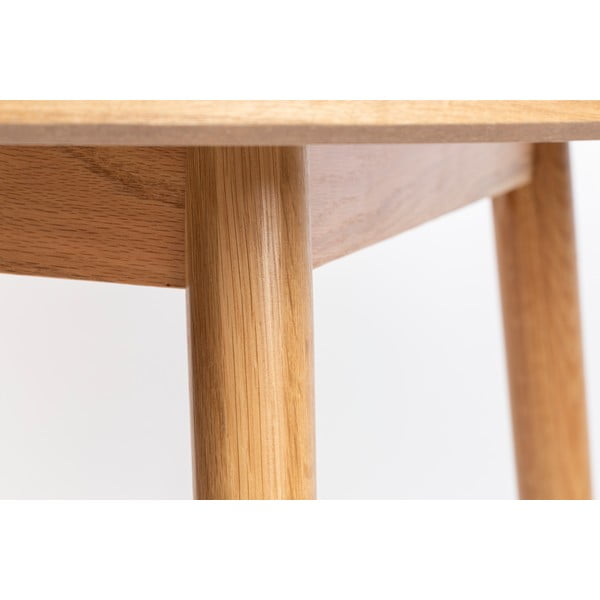 Okrúhly jedálenský stôl s doskou v dubovom dekore ø 120 cm Fabio – White Label-image-3