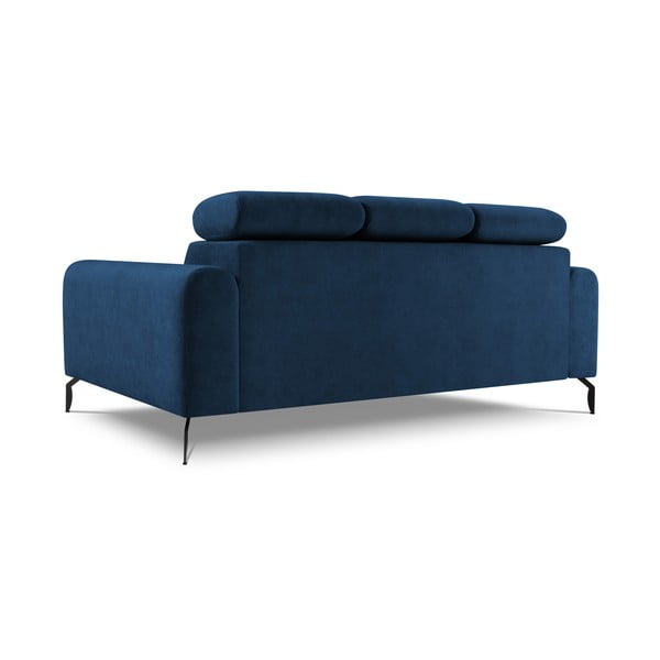 Modrá polohovacia pohovka so zamatovým povrchom Milo Casa Nico-image-4