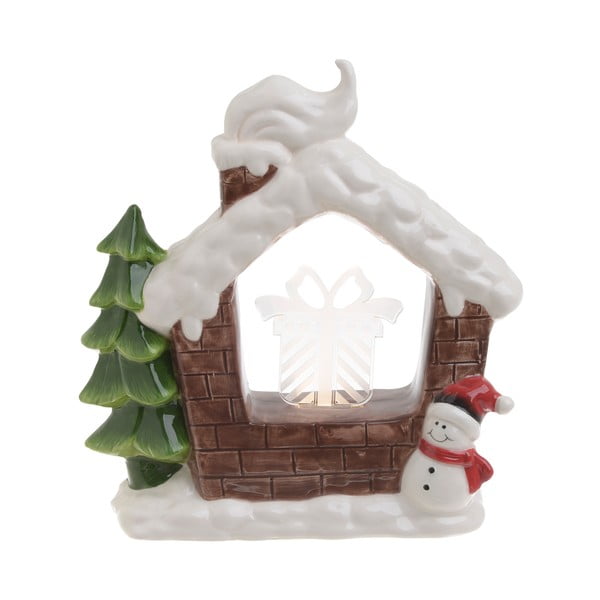 Vianočná keramická svetelná dekorácia v tvare domčeka InArt Sophie