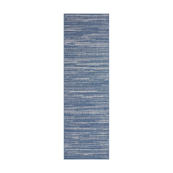 Modrý vonkajší koberec behúň 250x80 cm Gemini - Elle Decoration