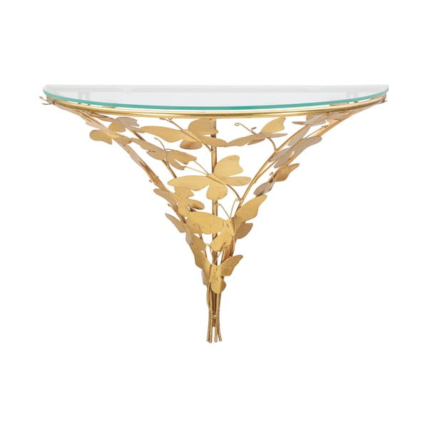 Nočný stolík v zlatej farbe Butterfly – Mauro Ferretti