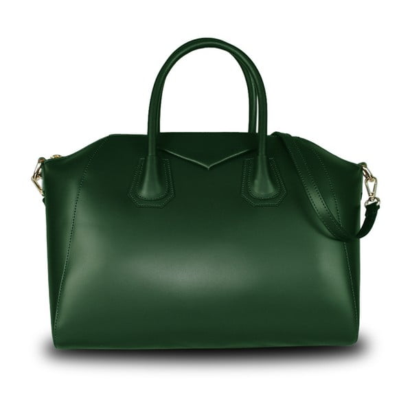Zelená kabelka z pravej kože JOHN FISH Lamar