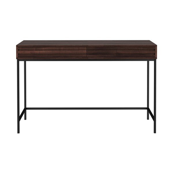 Pracovný stôl s doskou v dekore orechového dreva 50x120 cm Celine – Støraa-image-1