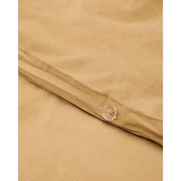 Predĺžené obliečky na jednolôžko z bavlneného perkálu v horčicovej farbe 150x220 cm Sifinia – Kave Home-image-2