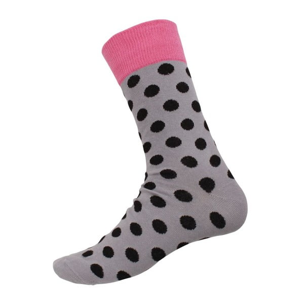 Ponožky Big Dots Grey, veľkosť 40-44