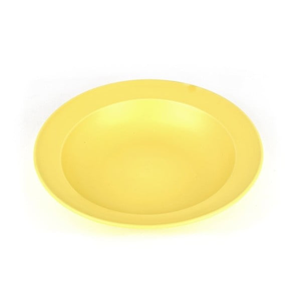 Žltý keramický tanier Made In Japan Basic, ⌀ 21,5 cm
