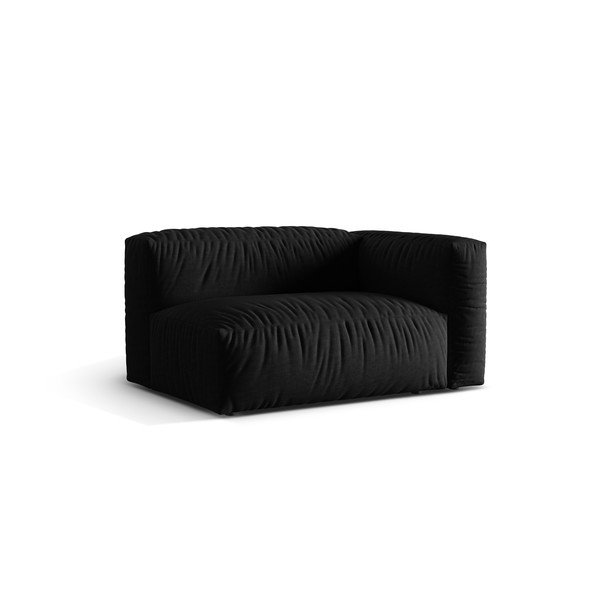 Čierny modul pohovky (pravý roh) Martina – Micadoni Home-image-2