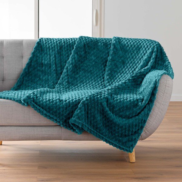 Modrá deka z mikroflanelu 125x150 cm Mini Frosty – douceur d'intérieur-image-1